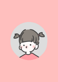 かしこい女の子　ピンク