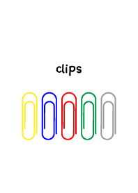 cute colorful clips