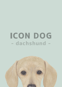 ICON DOG - dachshund - PASTEL GR/03