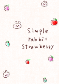 Simple rabbit strawberry