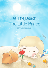 幼い王子と海辺