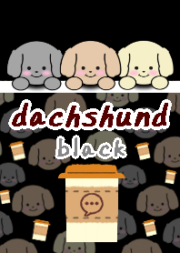 dachshund theme22 black