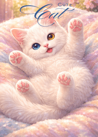 Fluffy White Kitten Magic