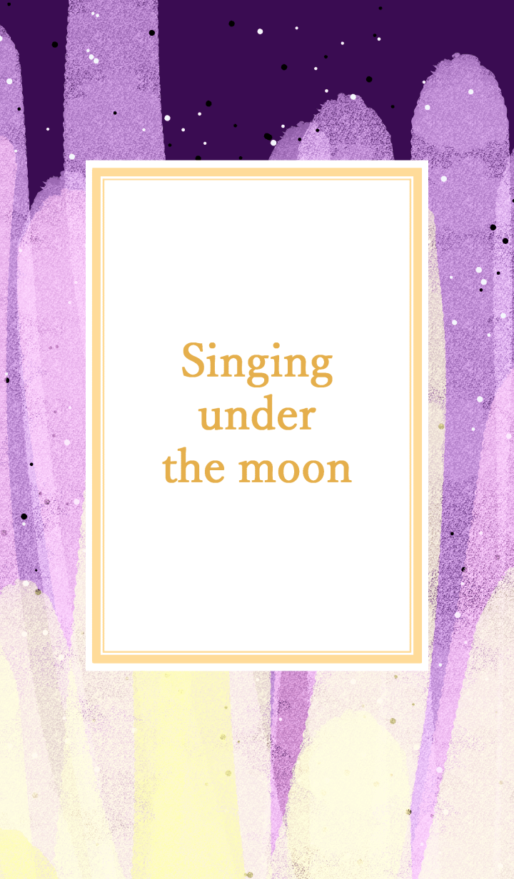 Singing under the moon 07 #illustration