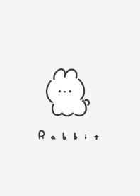 ゆるいうさぎ。 ライトグレー