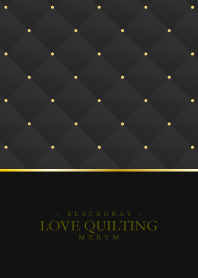 LOVE-QUILTING BLACK GRAY 19