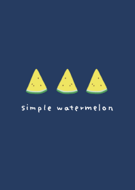 Simple watermelon/yellow&navy