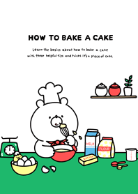 The bear is baking.