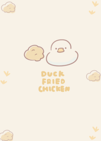 simple duck Fried Chicken beige.