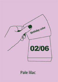 Birthday color February 6 simple