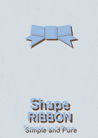 Shape RIBBON blue and choc