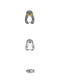 ころがる皇帝ペンギン