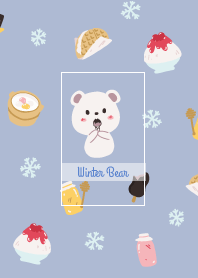 Bear loves winter