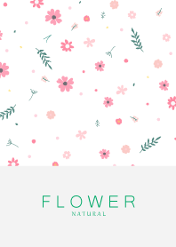 FLOWER WHITE -NATURAL 105