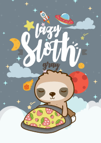 Sloth Lazy Galaxy Gray