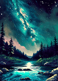 Beautiful starry night view#1616