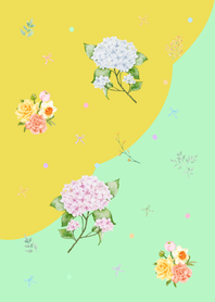 Little Flowers | Green & Yellow