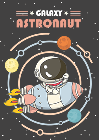 misty cat-Rocket astronaut black