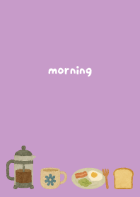 breakfast time02 on light purple