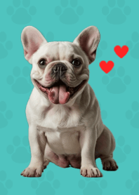 French Bulldog Theme Green 10