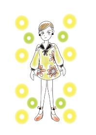 レトロな女の子