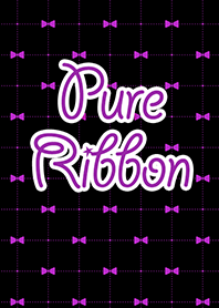 Pure Ribbon Girly Dress-Up Black/Purple