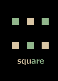 Beige square and moss green square