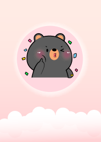 Simple Lovely Black  Bear Theme