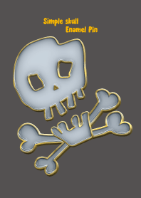 Simple skull Enamel Pin 21