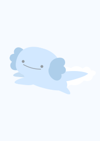 Cute Axolotl Simple [blue]