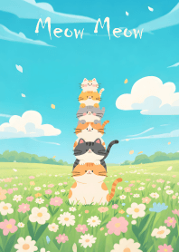 Cats travel to flower fields 2 JP