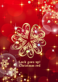 Luckgoesup! Gold5leafclover xmasRed