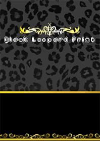 ヒョウ柄 ブラック Black Leopard Print4