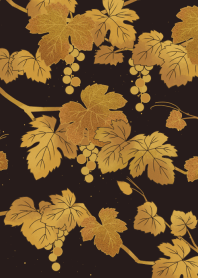 Makie style grape pattern