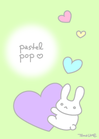 Pastel Pop Heart-green