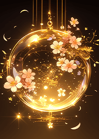 ⭐️許願黃金桃花魔法球❤️