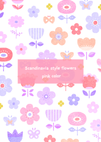 Scandinavia style flowers women theme 2