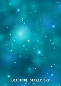 - Beautiful Starry Sky Emerald Green -