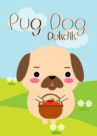 Lovely Pug Dog Duk Dik Theme