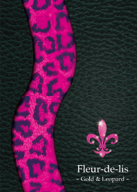 Fleur-de-lis & Leopard -PINK-