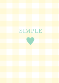 SIMPLE HEART:)check mintyellow