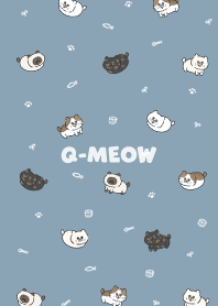 Q-meow3 / pale blue