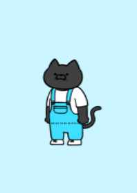 Overalls black cat 06.
