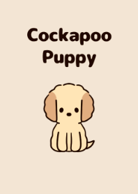 可愛的 Cockapoo 小狗主題。