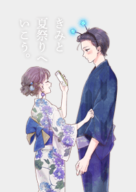Couple in a Yukata(plain)