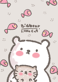 big bear and little cat