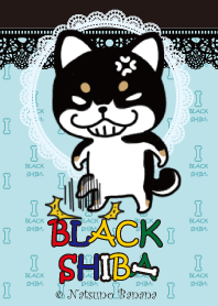ブラックしば アイスブルー