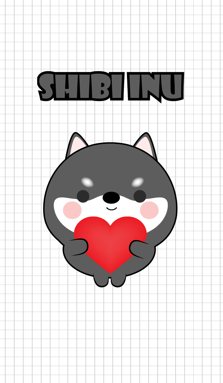 Mini Cute Black Shiba Inu Theme