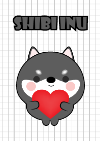 Mini Cute Black Shiba Inu Theme