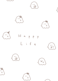 .可愛的鬼. white beige